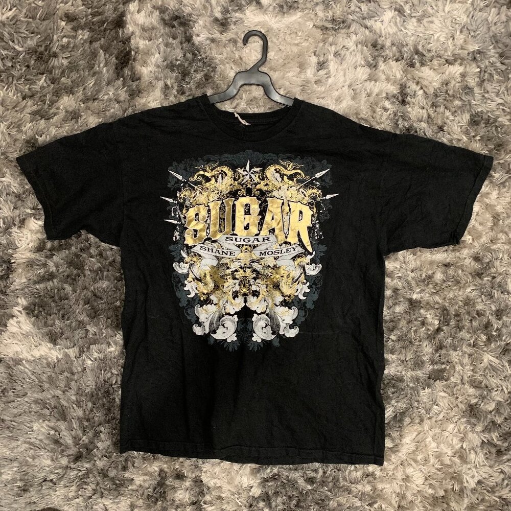 Sugar Shane Mosley black/Gold T-shirt size XL  Boxing